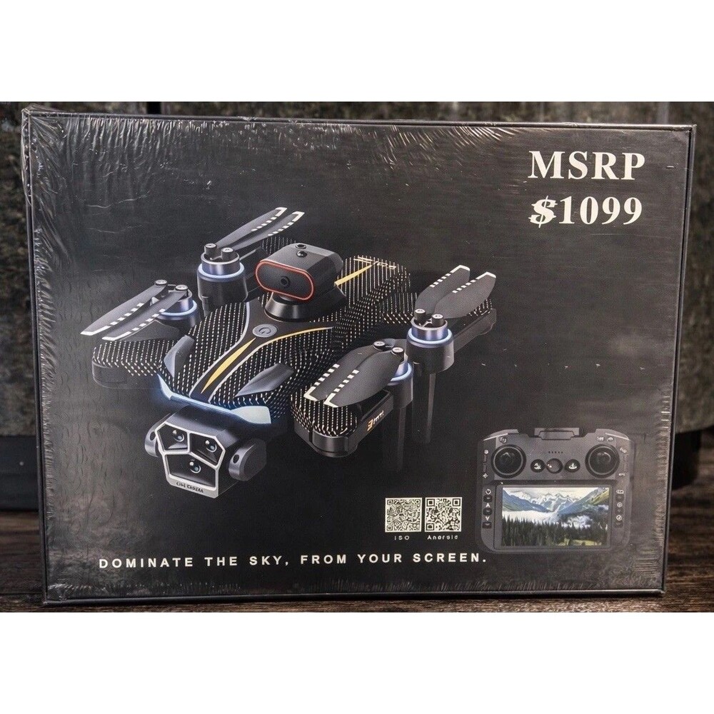 DRONE PHOENIX X4 Camara-Built In Screen Remote. GPS Return to Sea- Sealed Box